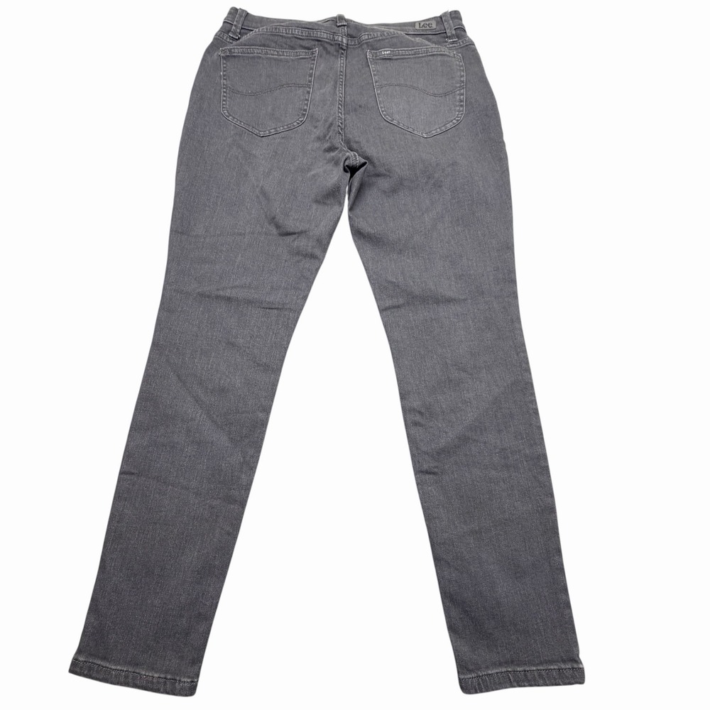 Lee Women Gray Sculpting‎ Slim Fit Skinny Leg Jeans Size 14M - Picture 2 of 14